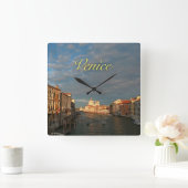 サンセットインヴェニスイタリア スクエア壁時計 (ホーム)