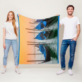 サンセットインヴェネツィア フリースブランケット