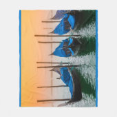 サンセットインヴェネツィア フリースブランケット (正面)