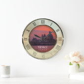 サンセットインヴェネツィア ラージ壁時計 (ホーム)