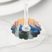 サンセットインヴェネツィア ワイングラスタグ (クローズアップ)