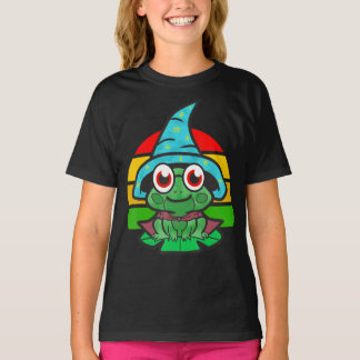 サンセットウィザードカエルTシャツ Tシャツ