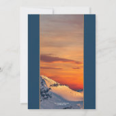 サンセットウィンターワンダーランドブライダルシャワー招待 招待状 (裏面)