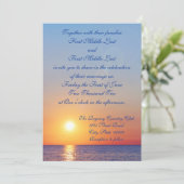 サンセットウェディングの招待状 招待状 (スタンド正面)