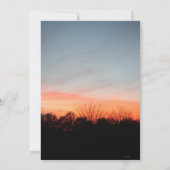 サンセットウェディング発表招待状 招待状 (裏面)