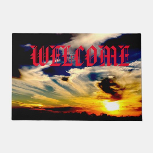 サンセットウェルカム ドアマット (正面)