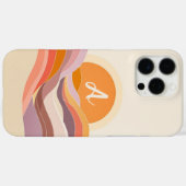 サンセットウェーブイニシャル Case-Mate iPhoneケース (裏面 (横))