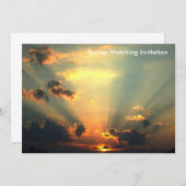 サンセットウォッチング招待状 招待状 (正面/裏面)