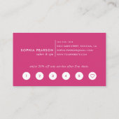 サンセットウォーターカラーブロ |お客様 ロイヤリティカード (裏面)