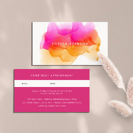 サンセットウォーターカラーブロ |アポイントメントカード 予約カード