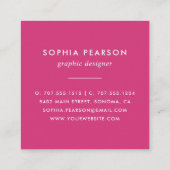 サンセットウォーターカラーブロ スクエア名刺 (裏面)