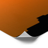 サンセットウォールのカウボーイ壁画ポスター ポスター (角)