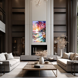 🎨サンセットウォールアート🌅 キャンバスプリント