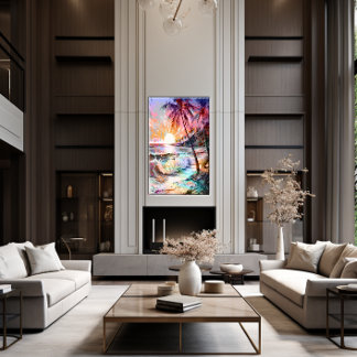 🎨サンセットウォールアート🌅 キャンバスプリント