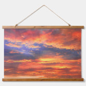 サンセットウッドトップウォールタペストリー 吊り下げ型タペストリー (正面)