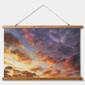 サンセットウッドトップウォールタペストリー 吊り下げ型タペストリー (正面2)