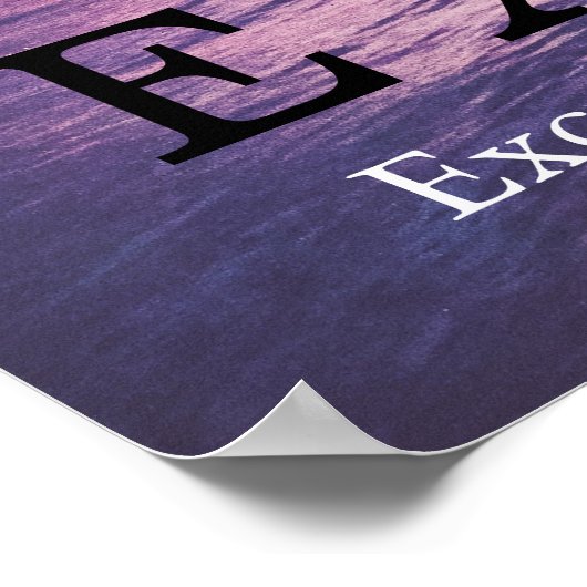 サンセットエクセレンス引用文 感動的 ポスター (角)