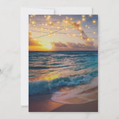 サンセットエレガントビーチサマーリハーサルディナー 招待状 (裏面)