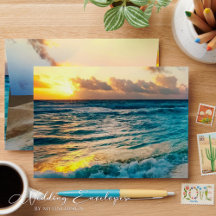 サンセットエレガントビーチサマー結婚ズ