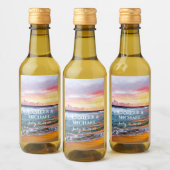 サンセットエレガントビーチトロピカルサマーエレガント ワインラベル (ボトル)