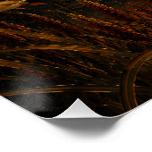 サンセットオイルペインティング ラッカー風 - 帰郷 ポスター (コーナー)
