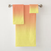 サンセットオグラデーションレンジ&イエロー バスタオルセット (インサイチュ)