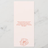 サンセットオレンジエレガフォーマルントウェディング メニュー (裏面)