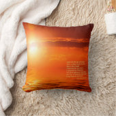 サンセットオレンジゴールデンスカイシーオブインスピレーション金ゴールド クッション (ブランケット)