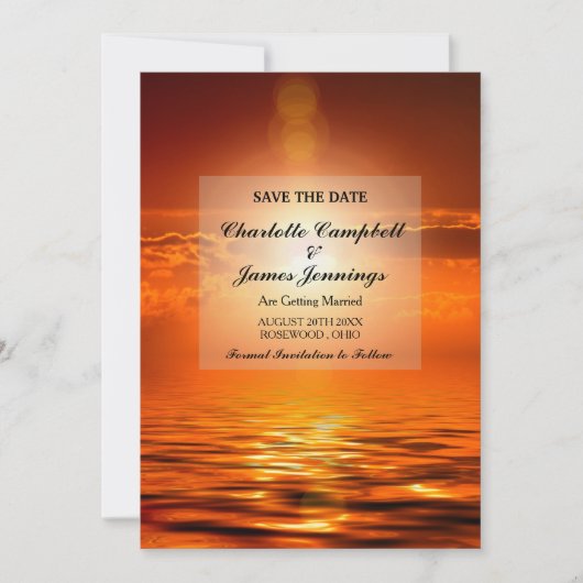 サンセットオレンジゴールデンスカイシー金ゴールド保存日 (正面)