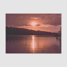 サンセットオレンジシーナリーコーストビーチデクページ 薄葉紙