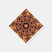 サンセットオレンジパターン スタンダードカクテルナプキン (角)