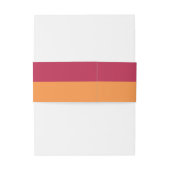 サンセットオレンジビバマゼンタモダンン 招待状ベリーバンド (裏面例)