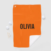 サンセットオレンジモダン色の名前 |トレンディーミニマル ゴルフタオル (インサイチュ)