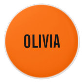 サンセットオレンジモダン色の名前 |トレンディーミニマル セラミックノブ (正面)