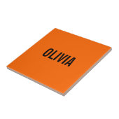 サンセットオレンジモダン色の名前 |トレンディーミニマル タイル (側面)