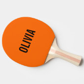 サンセットオレンジモダン色の名前 |トレンディーミニマル 卓球ラケット (横)
