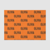 サンセットオレンジモダン色の名前 |トレンディーミニマル 薄葉紙 (正面)