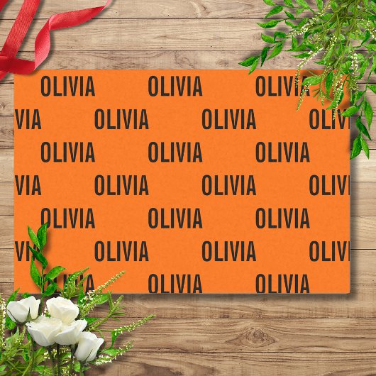 サンセットオレンジモダン色の名前 |トレンディーミニマル 薄葉紙