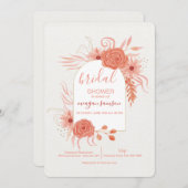 サンセットオレンジ 招待状 (正面/裏面)