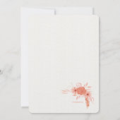 サンセットオレンジ 招待状 (裏面)