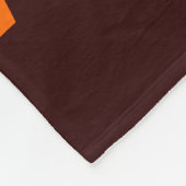 サンセットオンのパームツリーシルエットビーチ フリースブランケット (角)