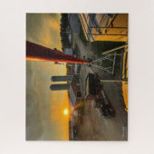 サンセットオンアンアルバータファーム ジグソーパズル (縦)