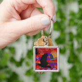 サンセットオンウェンドウリーオーストラリア先住民アート キーホルダー (手)