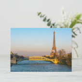 サンセットオンエッフェルタワーとポンルーエル – パリ 招待状 (スタンド正面)