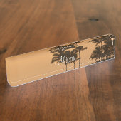 サンセットオンカウアイ デスクネームプレート (側面)