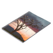 サンセットオンカンデリ沼地、アフリカ産のスプーンビル ノートブック (左側)