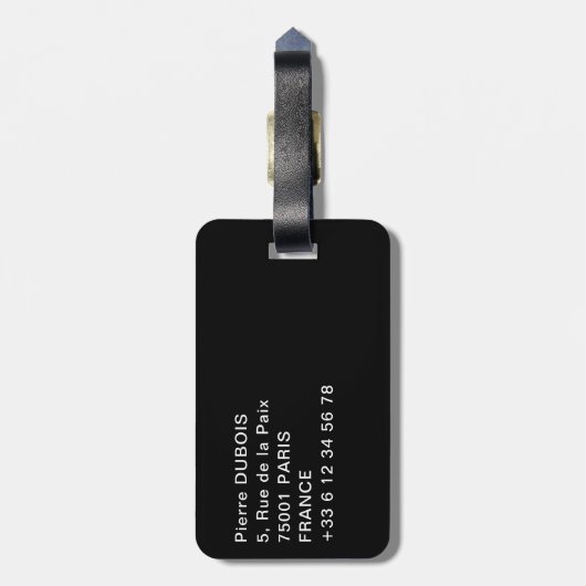 サンセットオングラディアムヒル – オタワ ラゲッジタグ (裏面縦)