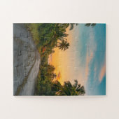 サンセットオンサンディビーチパス ジグソーパズル (横)