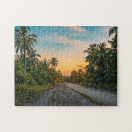 サンセットオンサンディビーチパス ジグソーパズル