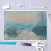 サンセットオンザセーヌアットラバコートバイクロードモネ 薄葉紙 (クラフト)